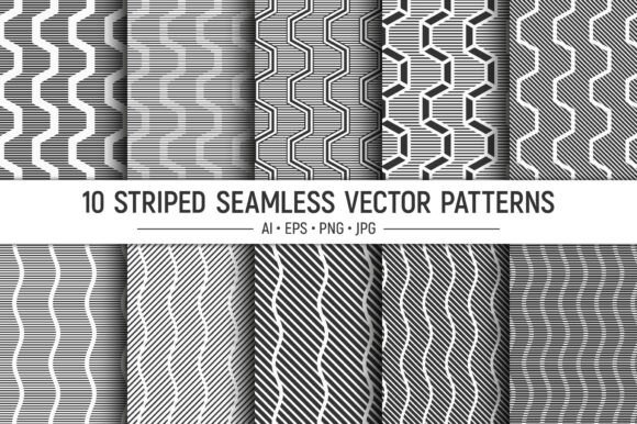 10 Seamless Striped Vector Patterns: A Strategic Design Asset