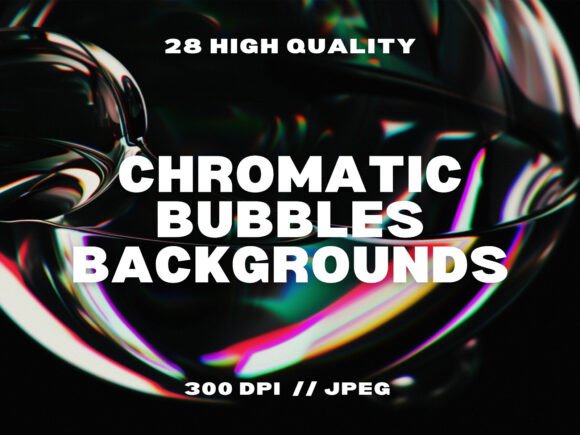 28 Chromatic Bubbles Backgrounds