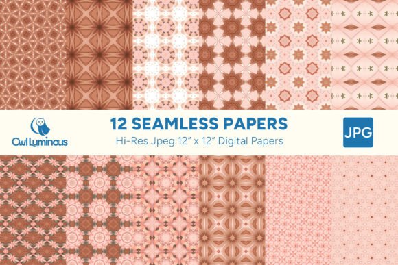 Boho Blush Digital Paper Pack 10