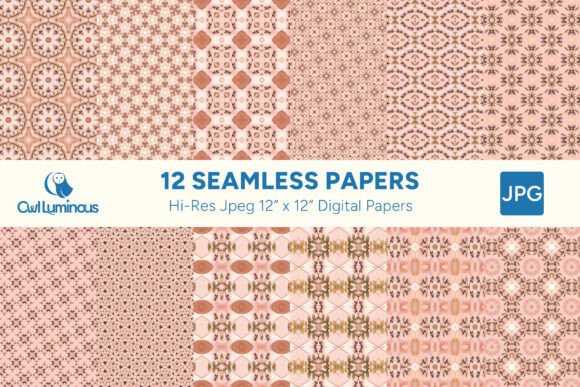 Boho Blush Digital Paper Pack 12
