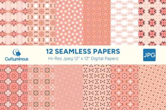 Boho Blush Digital Paper Pack 2