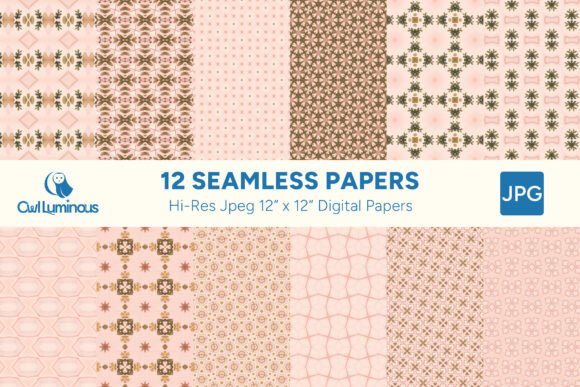 Boho Blush Digital Paper Pack 4