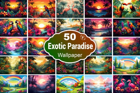 Exotic Paradise Wallpaper: A Tropical Escape for Your Digital and Physical Spaces