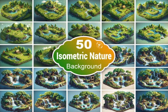 Exploring the Versatility of 3D Isometric Nature Environment Illustrations