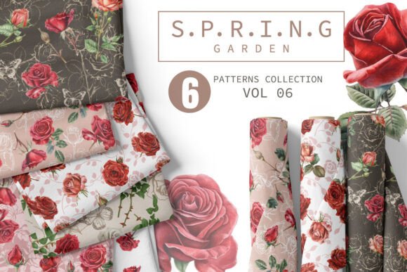 Exploring the Versatility of Lovely Spring Patterns Set Vol. 06