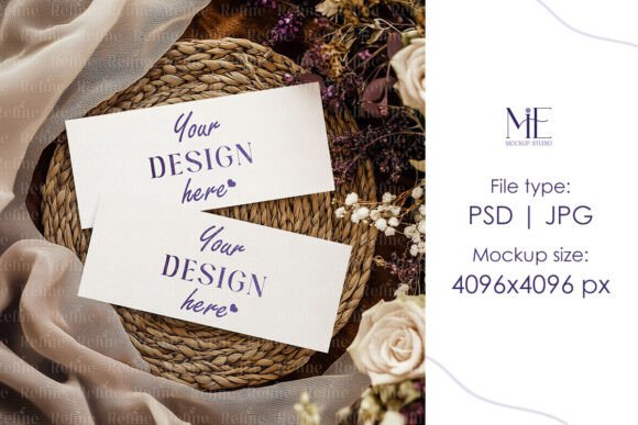 Gift Voucher Mockup, 7x3 Ticket Mockup: A Practical Tool for Creative Professionals