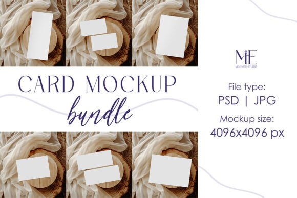 Invitation Card Mockup Bundle Wedding