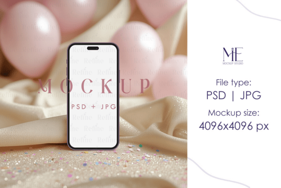 iPhone Screen Mockup Smart Phone Digital