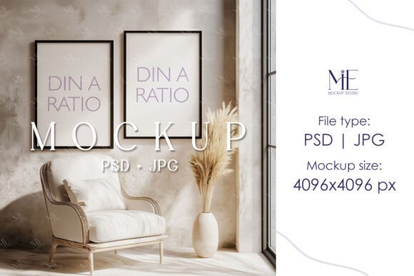 Poster Mockup, Wall Frame Design PSD: A Creative Solution for Designers