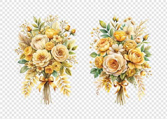 Watercolor PNG Flowers Wedding Greenery