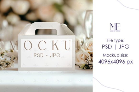 Wedding Boho Gable Box Label Mockup PSD: A Practical Tool for Creative Workflows