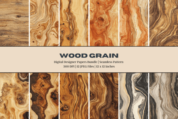 Wood Grain Digital Paper: A Versatile Design Resource for Modern Creatives